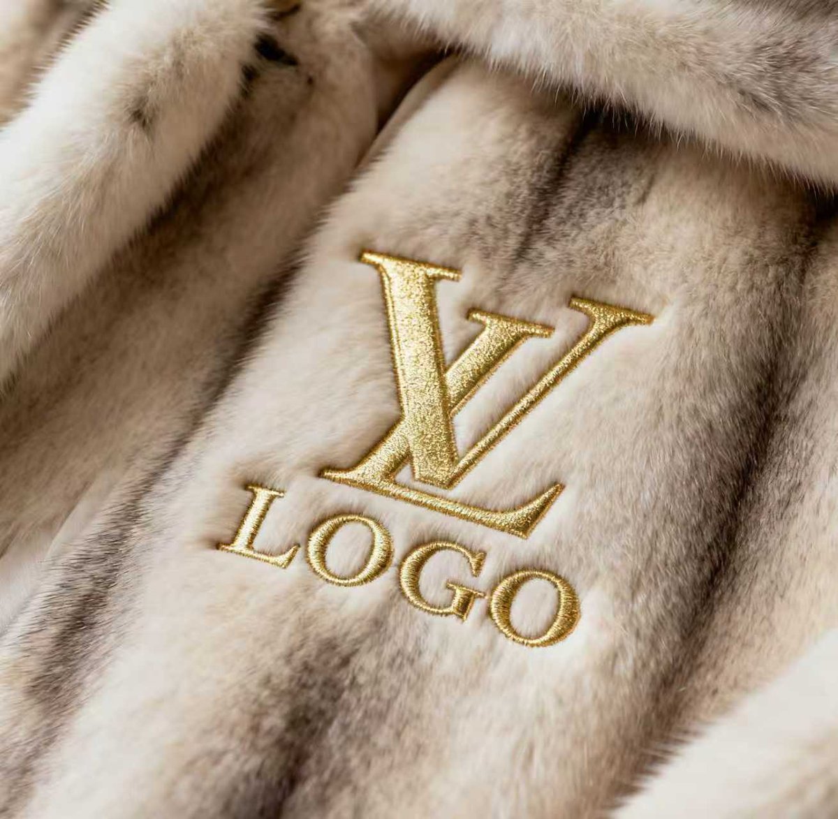Custom pattern design sample for fur coats