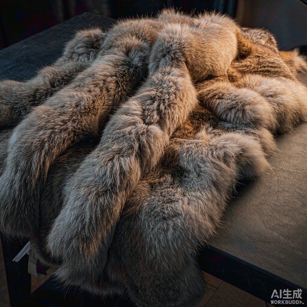 Raccoon dog fur pelts